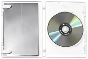 Wii disc in open case