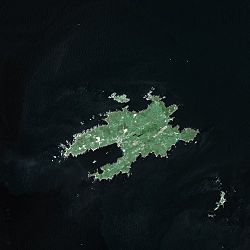 Satellite image of Ushant in 2003