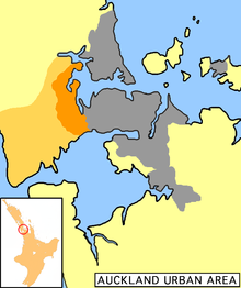 Waitakere City (orange)