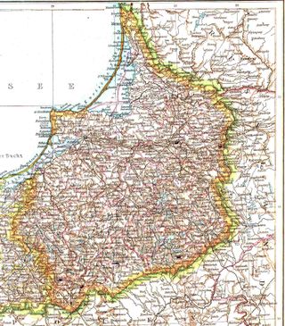 Map of East Prussia, with Nemmersdf to the South West of Gumbinnen (now Mayakovskoye, Kaliningrad Oblast)