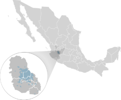 Map of Guadalajara Metropolitan Area