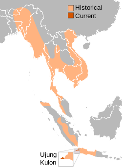 Javan Rhino Range.svg