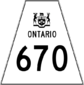 Highway 670 shield