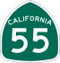 State Route 55 marker