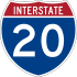 Interstate 20 marker