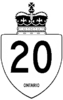 Highway 20 shield