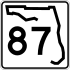 State Road 87 marker