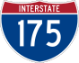 Interstate 175 marker