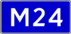 Highway M24 shield}}