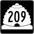 State Route 209 marker