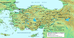 Geophysical map of Turkey, with cities, roads and provinces