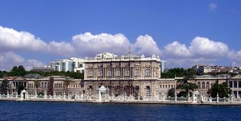 Dolmabahçe Palace as seen from the Bosphorus