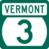 Vermont Route 3 marker