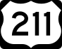 U.S. Route 211 marker