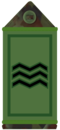 Irish Army sergeant's rank slider