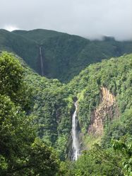 The Carbet waterfall, in Capesterre-Belle-Eau