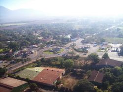 Entrance to the city of Chinandega.