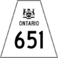 Highway 651 shield