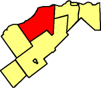 Location within Prescott and Russell