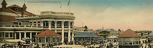 The Bath House and Board Walk, Long Beach, Ca. (1907)