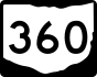 State Route 360 marker