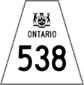 Highway 538 shield