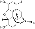 General structure of 1-Iodomorphine.