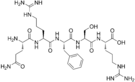 Chemical structure of Opiorphin.