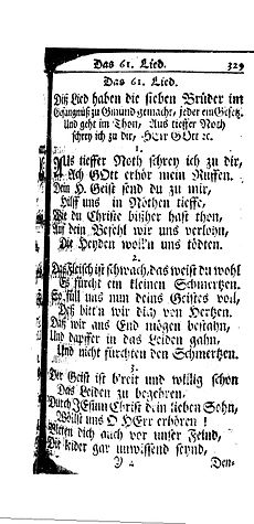 A page of ornate old German text. See description.