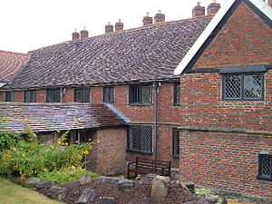 Red brick building.