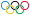 Olympic rings with white rims.svg