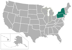 North Eastern Athletic Conference locations