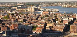 Aerial view of the North End