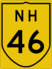 National Highway 46 marker