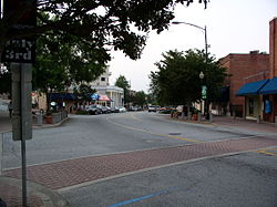 College Avenue in downtown Clemson