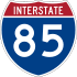 Interstate 85 marker