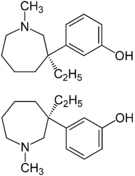 Chemical structure of Meptazinol.