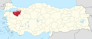 Bursa in Turkey.svg