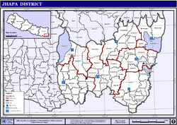 Jhapa District Map