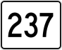 State Route 237 marker