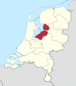 Location of Flevoland in the Netherlands