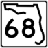 State Road 68 marker