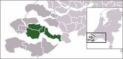 Location of Zuid-Beveland (South Beveland)