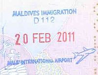 Exit stamp