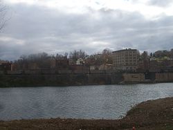 View of Brownsville from across the Monongahela River.