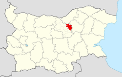 Strazhitsa Municipality within Bulgaria and Veliko Tarnovo Province.