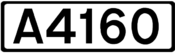 A4160 road shield