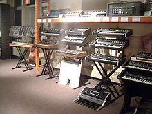 Wall of Moog at Cantos Music Foundation