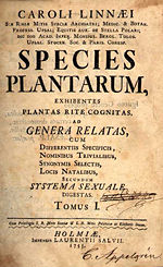 Species Plantarum.