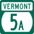 Vermont Route 5A marker